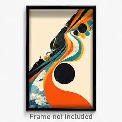 Icelandic Movie Poster - Simple Wall (Iceland Psychedelic Art Retro Film Print)