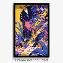 Art Poster - Leafy Cdmx (Psychedelic Trippy Weird 11x17 Cartoon Print)