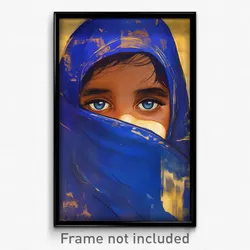 Bollywood Movie Poster - Boy Feeling Self Loathing, Unkempt Blue Cloak (Print)