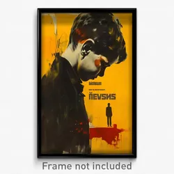 German Movie Poster - Boy Feeling Pessimism, Odd White Scrunchie (Art Print)