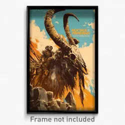 French Movie Poster - Monstrous Remnant (France Retro Film Art Print)