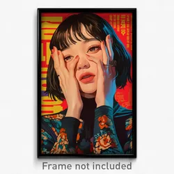 Korean Movie Poster - Girl Feeling Dumbstruck. Sleeveless Sweater