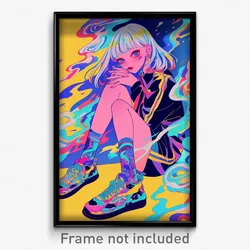 Art Poster - Clean Fissure (Psychedelic Trippy Weird 11x17 Cartoon Print)