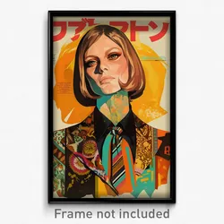 German Movie Poster - Woman Feeling Self Respecting, Worn Striped Necktie
