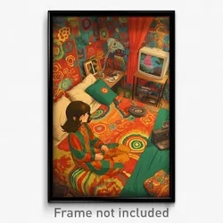 Thai Movie Poster - Unrealistic Bedroom (Thailand Retro Film Art Print)