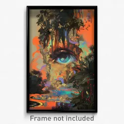 Art Poster - Shiny Hermitage (Psychedelic Trippy Weird 11x17 Print)
