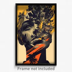 Brazilian Movie Poster - Muted Wire (Brazil Psychedelic Art Retro Film Print)