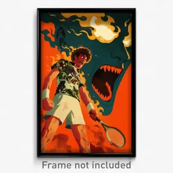 Brazilian Movie Poster - Boy Feeling Angry, Accomplished Tennis Uniform (Print)