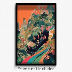 Thai Movie Poster - Humongous San Francisco (Thailand Retro Film Art Print)