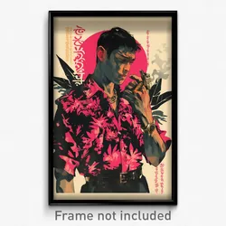 Thai Movie Poster - Man Feeling Courage, Glamorous Pink Shirt (Art Print)