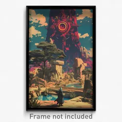 Movie Art Poster - Bleak Ark (Psychedelic Trippy Weird Retro Cartoon Film Print)