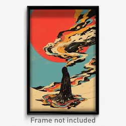 Spanish Movie Poster - Wiry Crater (Spain Psychedelic Art Retro Film Print)
