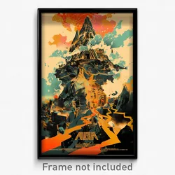 Icelandic Movie Poster - Arctic Temple (Iceland Retro Film Art Print)