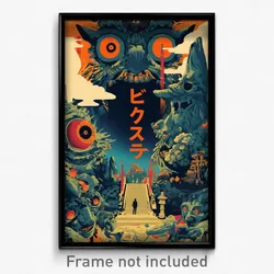 Chinese Movie Poster - Nice Barcelona (China Psychedelic Art Retro Film Print)
