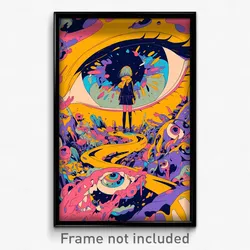 Art Poster - Extra Large Notebook (Psychedelic Trippy Weird 11x17 Print)