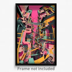 Art Poster - Puny Alley (Psychedelic Trippy Weird 11x17 Print)