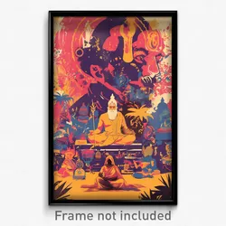 Bollywood Movie Poster - Cool Cloister (India Retro Hindi Film Art Print)