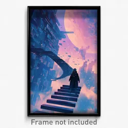 Movie Art Poster - Frozen Boardwalk (Psychedelic Retro Weird Film Print)