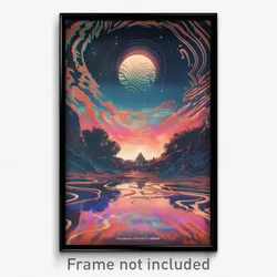 Thai Movie Poster - Natural Causeway (Thailand Psychedelic Art Retro Film Print)