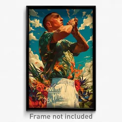 Mexican Movie Poster - Man Feeling Outrage, Modest White Shorts (Art Print)