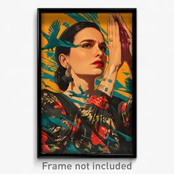 Mexican Movie Poster - Woman Feeling Driven, Artistic Wide Sleeves (Art Print)