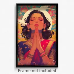 Bollywood Movie Poster - Woman Feeling Astonished, Sophisticated Pink Choker