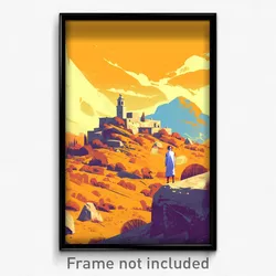 Greek Movie Poster - Infamous Butte (Greece Psychedelic Art Retro Film Print)