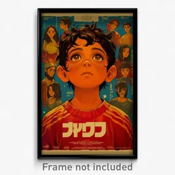 Mexican Movie Poster - Boy Feeling Hopeless, Flamboyant Cropped Sweater (Print)