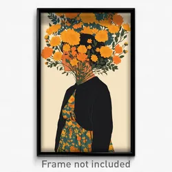 Icelandic Movie Poster - Woman Feeling Resentment, Thrifty Dress Flower (Print)