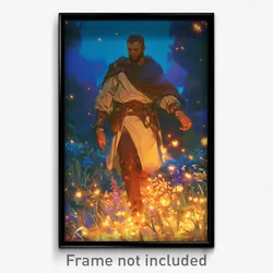 Art Poster - Man Feeling Empathy Wearing Radiant Alternative Clothes (Print)