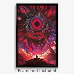 Thai Movie Poster - Dangerous Aurora (Thailand Psychedelic Art Retro Film Print)