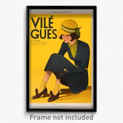 French Movie Poster - Girl Feeling Envy, Small Brown Footwear (France Art Print)