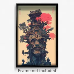 Vietnamese Movie Poster - Complex Wire Frame Trees (Vietnam Film Art Print)