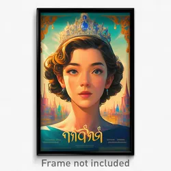 Thai Movie Poster - Woman Feeling Ennui, Classic Tiara (Thailand Film Art Print)