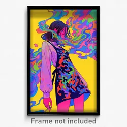 Art Poster - Woman Feeling Confident Wearing Strange Apron (Art Print)