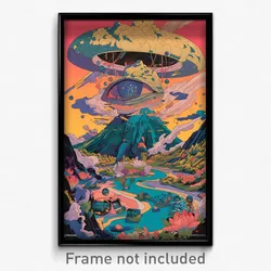 Art Poster - Mushy Vinyl (Psychedelic Trippy Weird 11x17 Print)