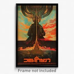 Russian Movie Poster - Zealous Realm (Russia Psychedelic Art Retro Film Print)