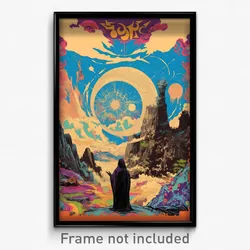 Spanish Movie Poster - Authentic Grotto (Spain Psychedelic Art Retro Film Print)