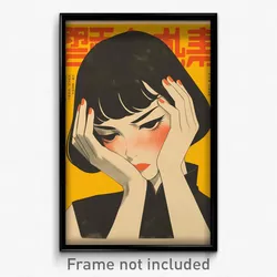 Vietnamese Movie Poster - Woman Feeling Vicious, Thick Collared Dress (Print)