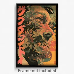 German Movie Poster - Flickering Boneyard (Germany Retro Film Art Print)