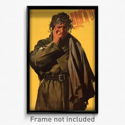 Brazilian Movie Poster - Man Feeling Numb, Carefree Brown Cape (Art Print)