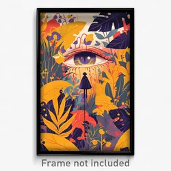 Art Poster - Leafy Retreat (Psychedelic Trippy Weird 11x17 Print)