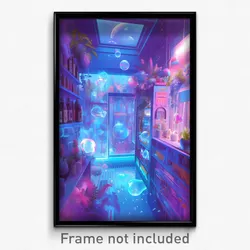Art Poster - Insane Aisle (Psychedelic Trippy Weird 11x17 Cartoon Print)