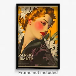German Movie Poster - Woman Feeling Passion, Interesting Sleeves Pushed Up
