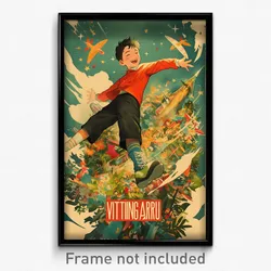 Vietnamese Movie Poster - Boy Feeling Triumphant, Whimsical Shiny Legwear