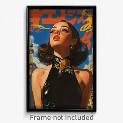 Spanish Movie Poster - Girl Feeling Schadenfreude, Drab Brown Leotard (Print)