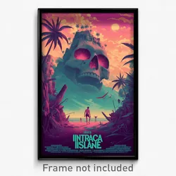 Mexican Movie Poster - Incredible Isle (Mexico Psychedelic Art Retro Film Print)