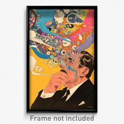 French Movie Poster - Man Feeling Curiosity, Imaginary White Socks (Art Print)