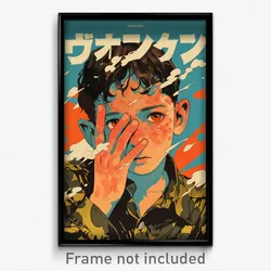 Icelandic Movie Poster - Boy Feeling Melancholy, Natural Black Scrunchie (Print)