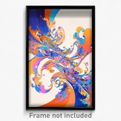 Art Poster - Modern Gulf (Psychedelic Trippy Weird 11x17 Print)